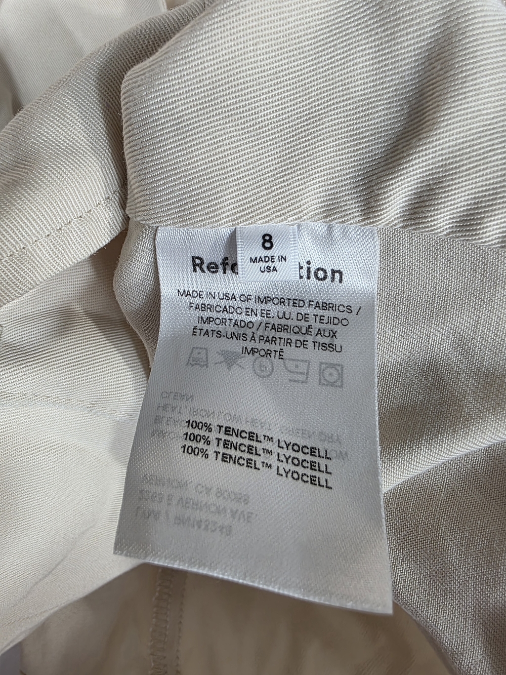 Reformation Cream Buttoned V-Neck Vest - Picture 11 of 12